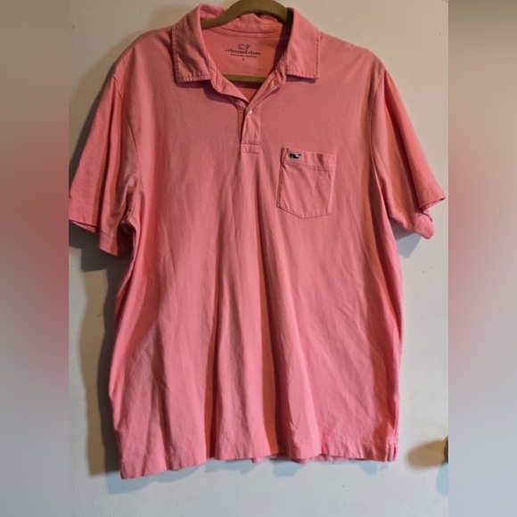 Vineyard Vines Coral Polo Shirt for Men - Picture 9 of 12